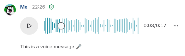 Ein aktualisiertes Erscheinungsbild für Gajims Audio-Player