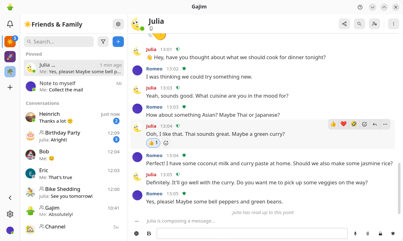 Gajim 2.3 comes with a fresh new look